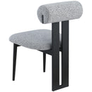  Color_Grey -- Dario Grey Boucle Fabric Upholstered Dining Chair IMAGE 6