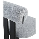  Color_Grey -- Dario Grey Boucle Fabric Upholstered Dining Chair IMAGE 7