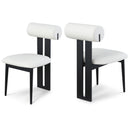 Meridian Dario Cream Vegan Leather Dining Chair IMAGE 1