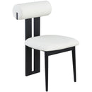 Meridian Dario Cream Vegan Leather Dining Chair IMAGE 3