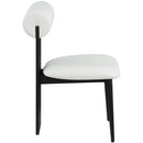 Meridian Dario Cream Vegan Leather Dining Chair IMAGE 5