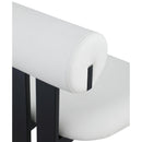  Color_Black/ Cream -- Dario Cream Vegan Leather Upholstered Dining Chair IMAGE 7
