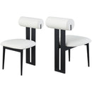 Meridian Dario Cream Vegan Leather Dining Chair IMAGE 9