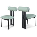  Color_Mint -- Dario Mint Vegan Leather Upholstered Dining Chair IMAGE 1