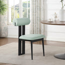  Color_Mint -- Dario Mint Vegan Leather Upholstered Dining Chair IMAGE 8