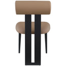  Color_Tan -- Dario Tan Vegan Leather Upholstered Dining Chair IMAGE 2