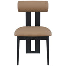  Color_Tan -- Dario Tan Vegan Leather Upholstered Dining Chair IMAGE 4