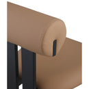  Color_Tan -- Dario Tan Vegan Leather Upholstered Dining Chair IMAGE 7