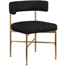  Color_Black/ Gold -- Meridian Rivage Dining Chair IMAGE 3