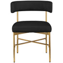  Color_Black/ Gold -- Meridian Rivage Dining Chair IMAGE 4