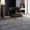  Color_Black/ Gold -- Meridian Rivage Dining Chair IMAGE 8