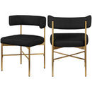  Color_Black/ Gold -- Meridian Rivage Dining Chair IMAGE 9