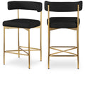  Color_Black/ Gold -- Meridian Rivage Counter Height Stool IMAGE 1
