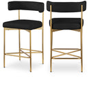  Color_Black/ Gold -- Meridian Rivage Counter Height Stool IMAGE 1