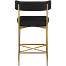  Color_Black/ Gold -- Meridian Rivage Counter Height Stool IMAGE 2