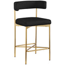  Color_Black/ Gold -- Meridian Rivage Counter Height Stool IMAGE 3