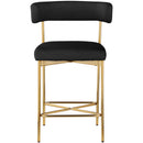  Color_Black/ Gold -- Meridian Rivage Counter Height Stool IMAGE 4