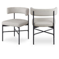  Color_Beige/ Black -- Meridian Rivage Dining Chair IMAGE 1