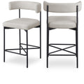  Color_Beige/ Black -- Meridian Rivage Counter Height Stool IMAGE 1