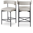  Color_Beige/ Black -- Meridian Rivage Counter Height Stool IMAGE 1