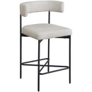  Color_Beige/ Black -- Meridian Rivage Counter Height Stool IMAGE 3