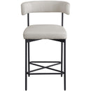  Color_Beige/ Black -- Meridian Rivage Counter Height Stool IMAGE 4
