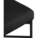  Color_Black -- Rivage Black Linen Textured Fabric Upholstered Counter Stool IMAGE 7