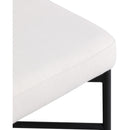  Color_Black/ Cream -- Rivage Cream Linen Textured Fabric Upholstered Counter Stool IMAGE 7