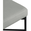  Color_Grey -- Rivage Grey Linen Textured Fabric Upholstered Counter Stool IMAGE 7