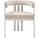  Color_Beige/ Silver -- Meridian Marcello Dining Chair IMAGE 4