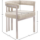  Color_Beige/ Silver -- Meridian Marcello Dining Chair IMAGE 8