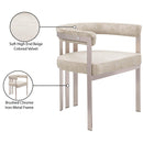  Color_Beige/ Silver -- Meridian Marcello Dining Chair IMAGE 9