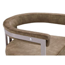  Color_Brown/ Silver -- Marcello Brown Stone Velvet Upholstered Dining Chair IMAGE 7