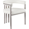 Color_Cream -- Marcello Cream Stone Velvet Upholstered Dining Chair IMAGE 1