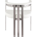  Color_Cream -- Marcello Cream Stone Velvet Upholstered Dining Chair IMAGE 3