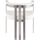 Meridian Marcello Cream Vegan Leather Dining Chair IMAGE 3