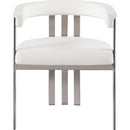  Color_Cream -- Marcello Cream Stone Velvet Upholstered Dining Chair IMAGE 4