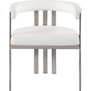 Meridian Marcello Cream Vegan Leather Dining Chair IMAGE 4