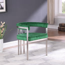  Color_Green -- Marcello Green Stone Velvet Upholstered Dining Chair IMAGE 2