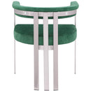 Meridian Marcello Green Velvet Dining Chair IMAGE 3