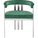 Meridian Marcello Green Velvet Dining Chair IMAGE 4
