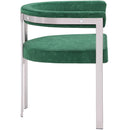 Meridian Marcello Green Velvet Dining Chair IMAGE 5