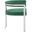  Color_Green -- Marcello Green Stone Velvet Upholstered Dining Chair IMAGE 5