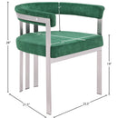  Color_Green -- Marcello Green Stone Velvet Upholstered Dining Chair IMAGE 8