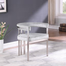  Color_Grey/ Silver -- Marcello Grey Stone Velvet Upholstered Dining Chair IMAGE 2