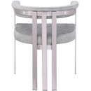  Color_Grey/ Silver -- Marcello Grey Stone Velvet Upholstered Dining Chair IMAGE 3