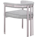  Color_Grey/ Silver -- Marcello Grey Stone Velvet Upholstered Dining Chair IMAGE 6