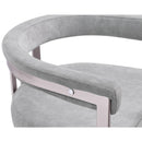 Meridian Marcello Grey Velvet Dining Chair IMAGE 7