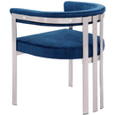  Color_Navy -- Marcello Navy Stone Velvet Upholstered Dining Chair IMAGE 6