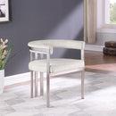  Color_Stone -- Marcello Stone Stone Velvet Upholstered Dining Chair IMAGE 2